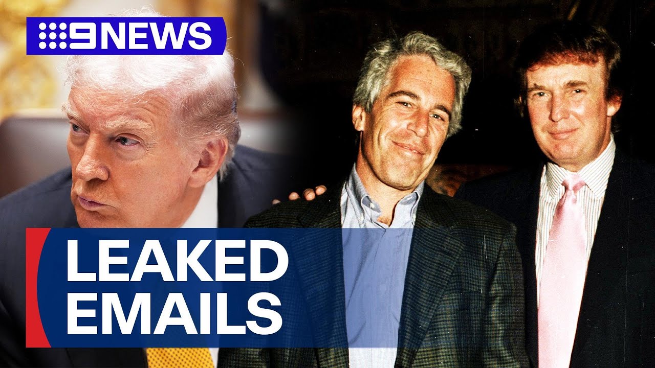 Bombshell leak of emails linking Donald Trump and Jeffrey Epstein | 9 News Australia