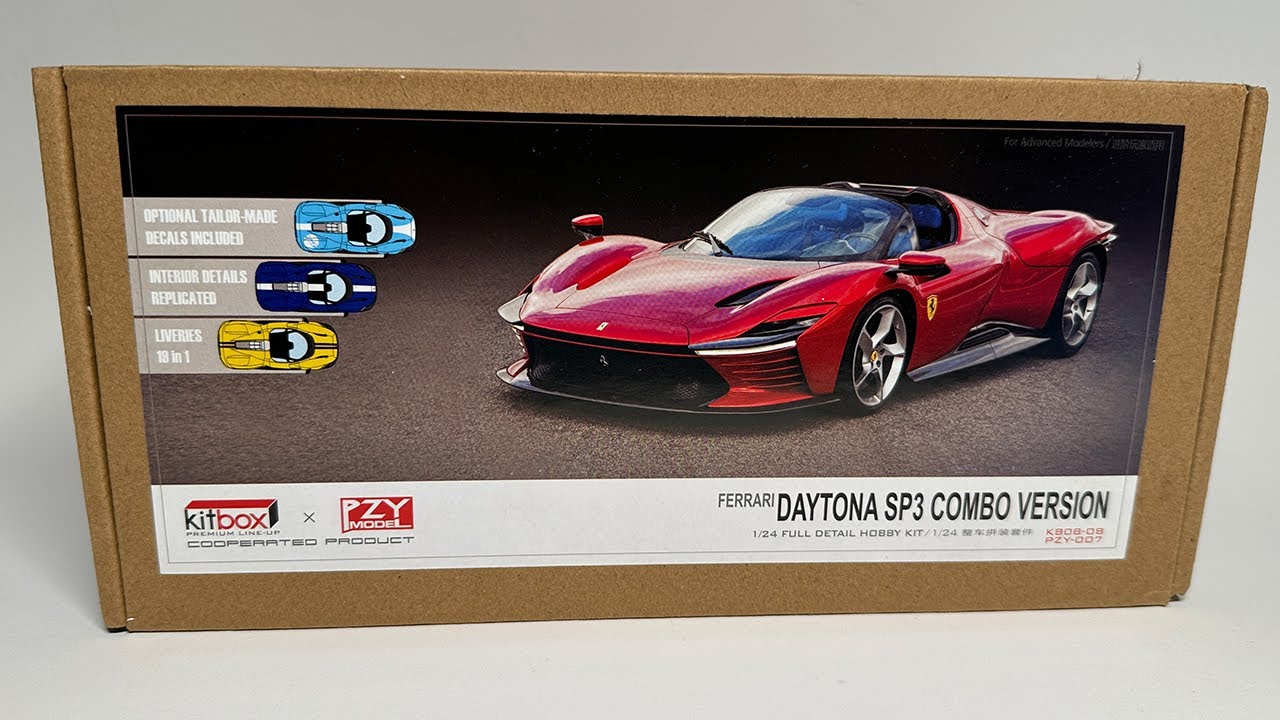 Unboxing: Ferrari Daytona SP3 PZY Model & KitBox Model Kit