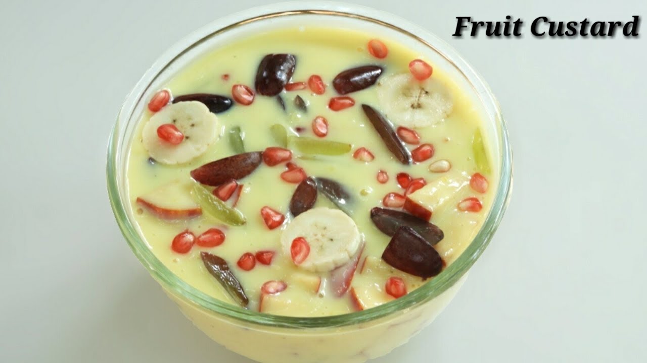 Fruit Custard Recipe in Kannada | ಹಣ್ಣಿನ ಸಲಾಡ್/ಕಸ್ಟರ್ಡ್ | Mixed Fruit custard Kannada | Rekha Aduge