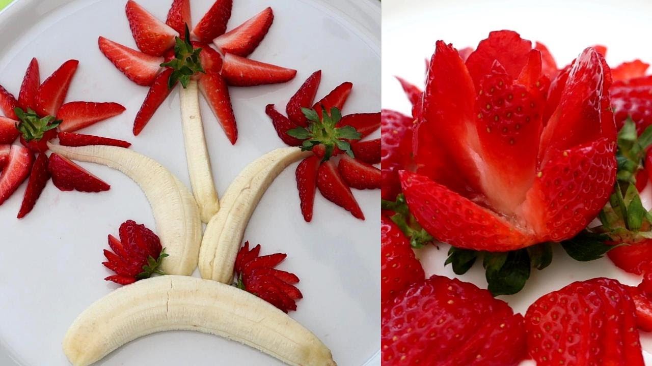 How to Make Strawberry Decoration | Strawberry Art | Gaye Holud's Fruits Decoration