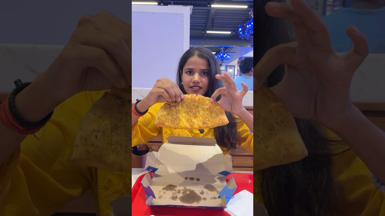 I tried Every Fast Food Garlic Bread For 24 Hours 😱 Dominos Vs Lapinos vs Pizza Hut #shorts