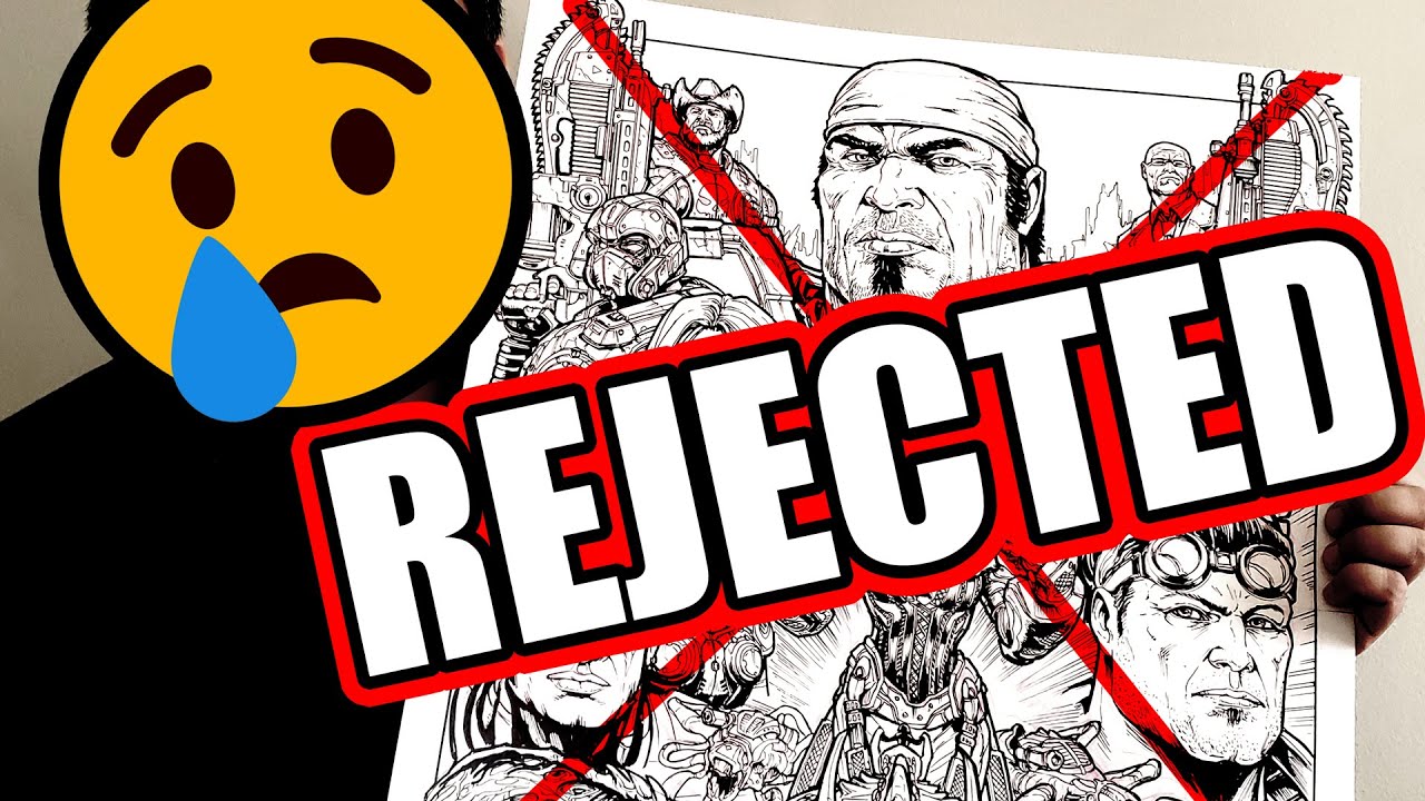 Microsoft REJECTED my GEARS OF WAR ARTWORK???