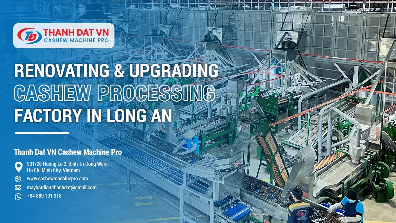 Renovating & Upgrading a Cashew Processing Factory in Long An – Thanh Dat VN Cashew Machine Pro