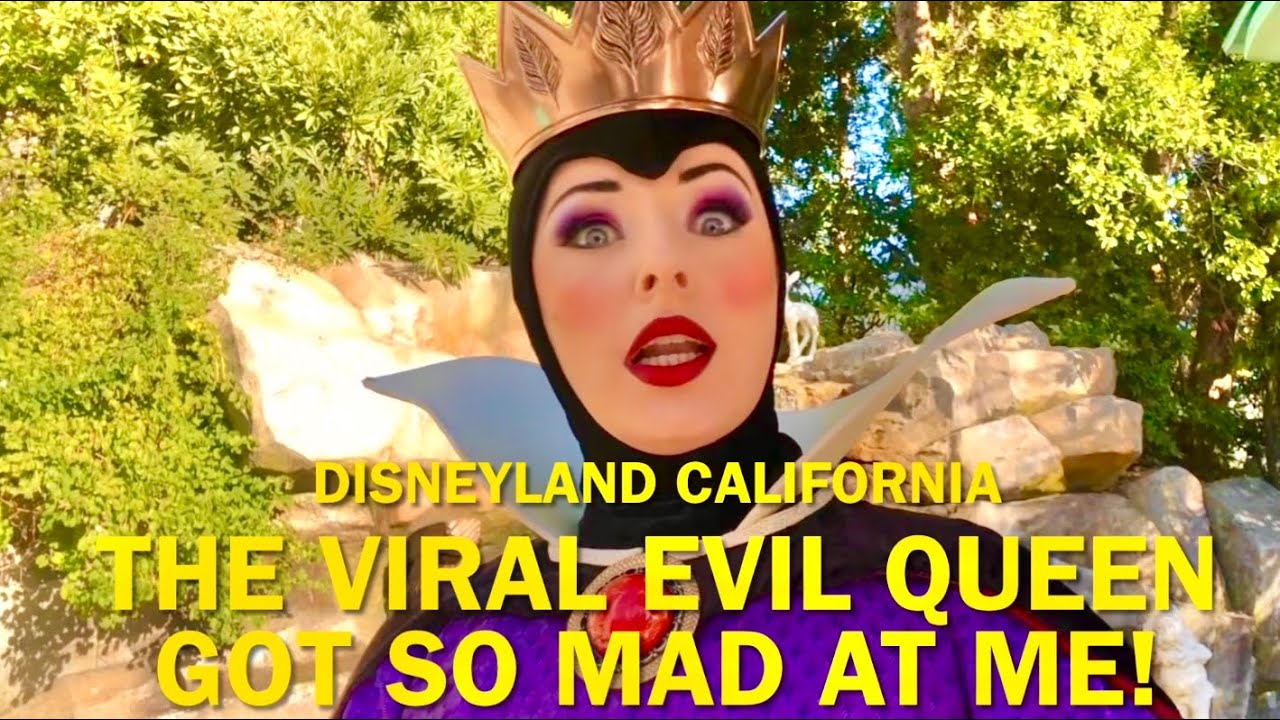 The Viral Evil Queen Got SO Mad At Me! What Happened?! Disneyland 2023 #disney