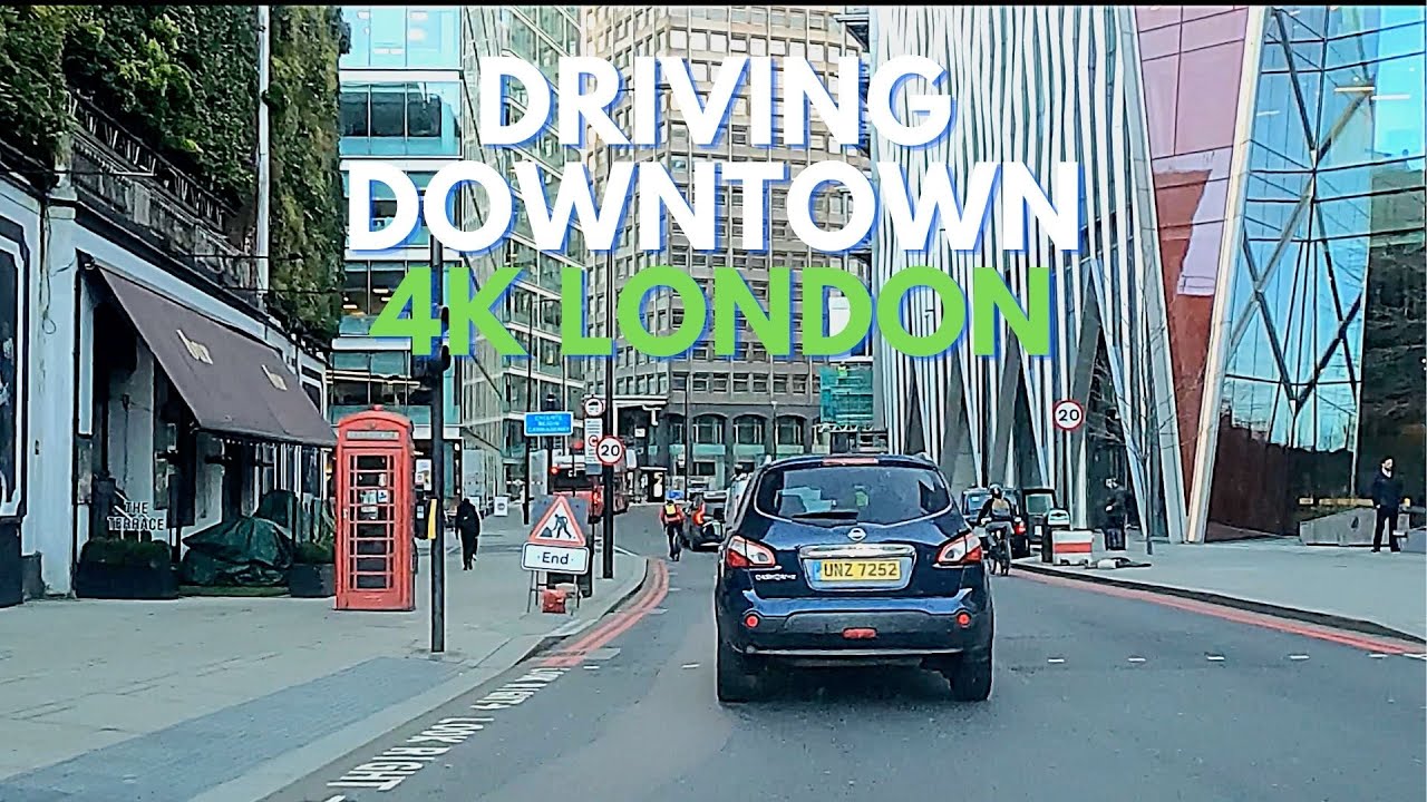 ⁴ᴷ⁶⁰🇬🇧London🇬🇧 - Friday Morning - Driving Downtown UK