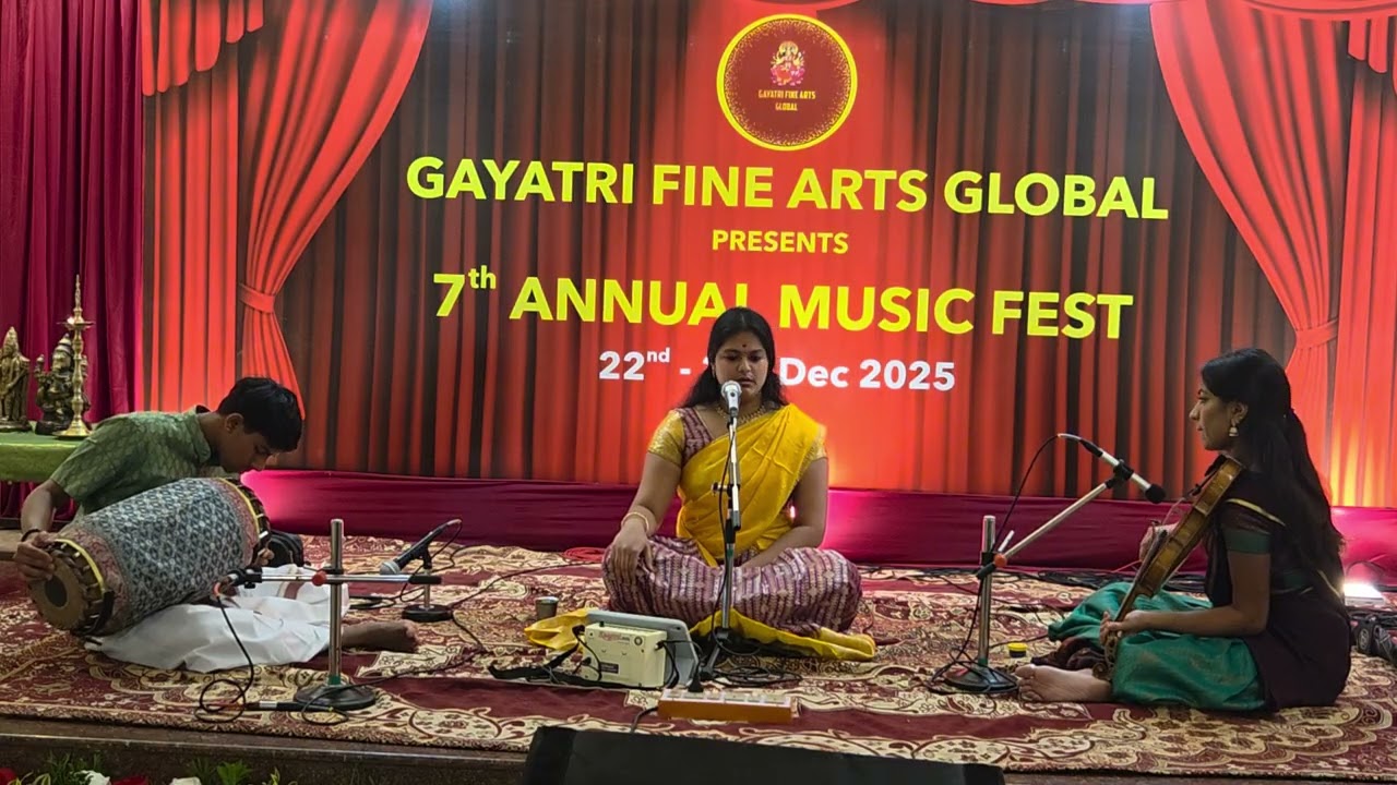 Srivatsan Srinivasan Mridangam Accompaniment at Gayathri Fine Arts