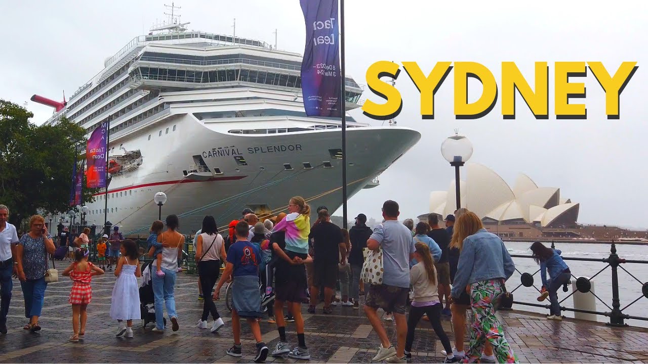 4K Sydney Australia Walking Tour - Circular Quay On A Rainy Day