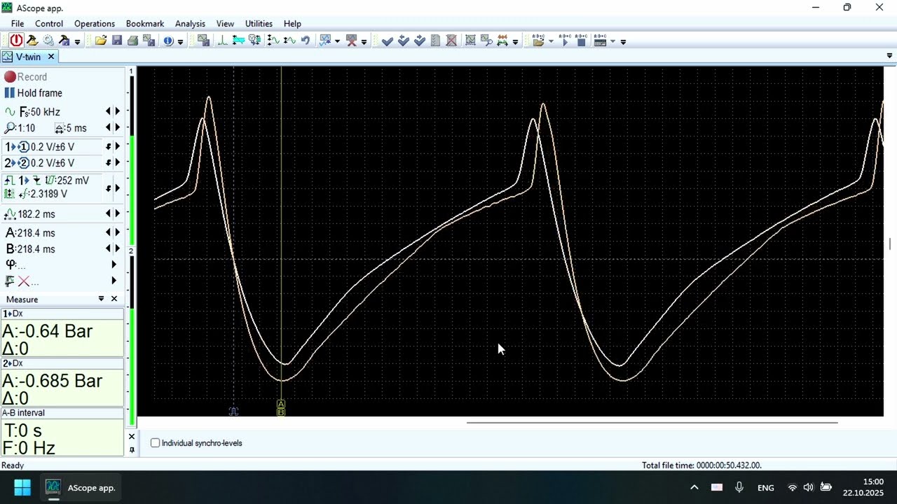 V-twin Throttles Synchronization with USB Autoscope