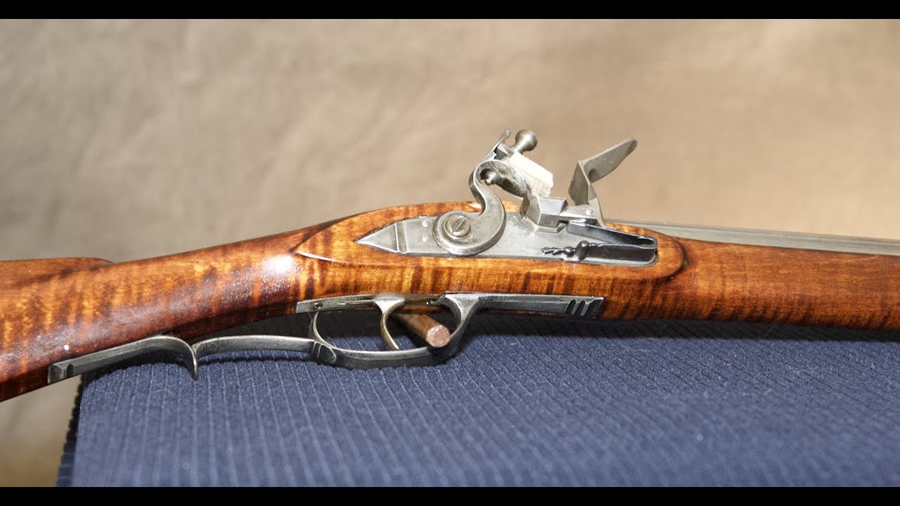 History Re-created: Iron Mounted Flintlock Longrifle.  Pennsylvania  - Kentucky style.