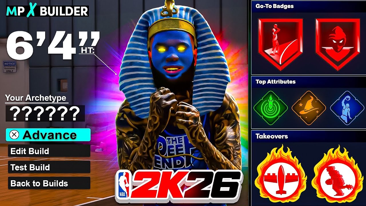 Этот билд ростом 193 см (6 футов 4 дюйма) ломает все стереотипы в NBA 2K26! *НОВЫЙ* Универсальный...