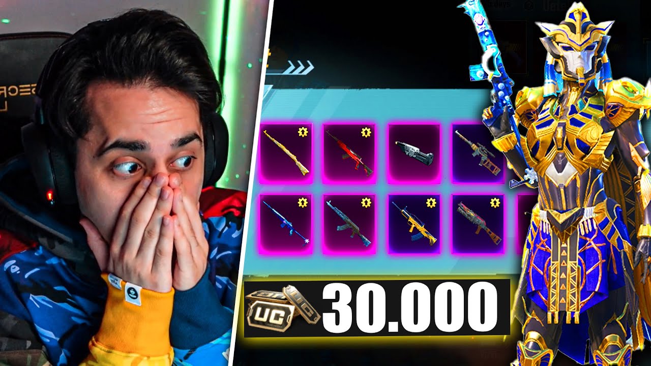 30000 UC 😱 هر چی گان آپگریدی بود گرفتم