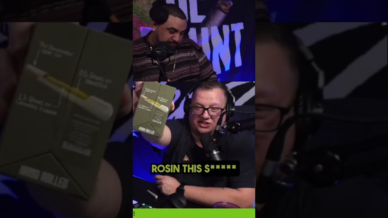 We Try Out a Dope Pre-Roll with Hash Rosin  #dope #hashrosin #infusedpreroll #comedy #podcastclips