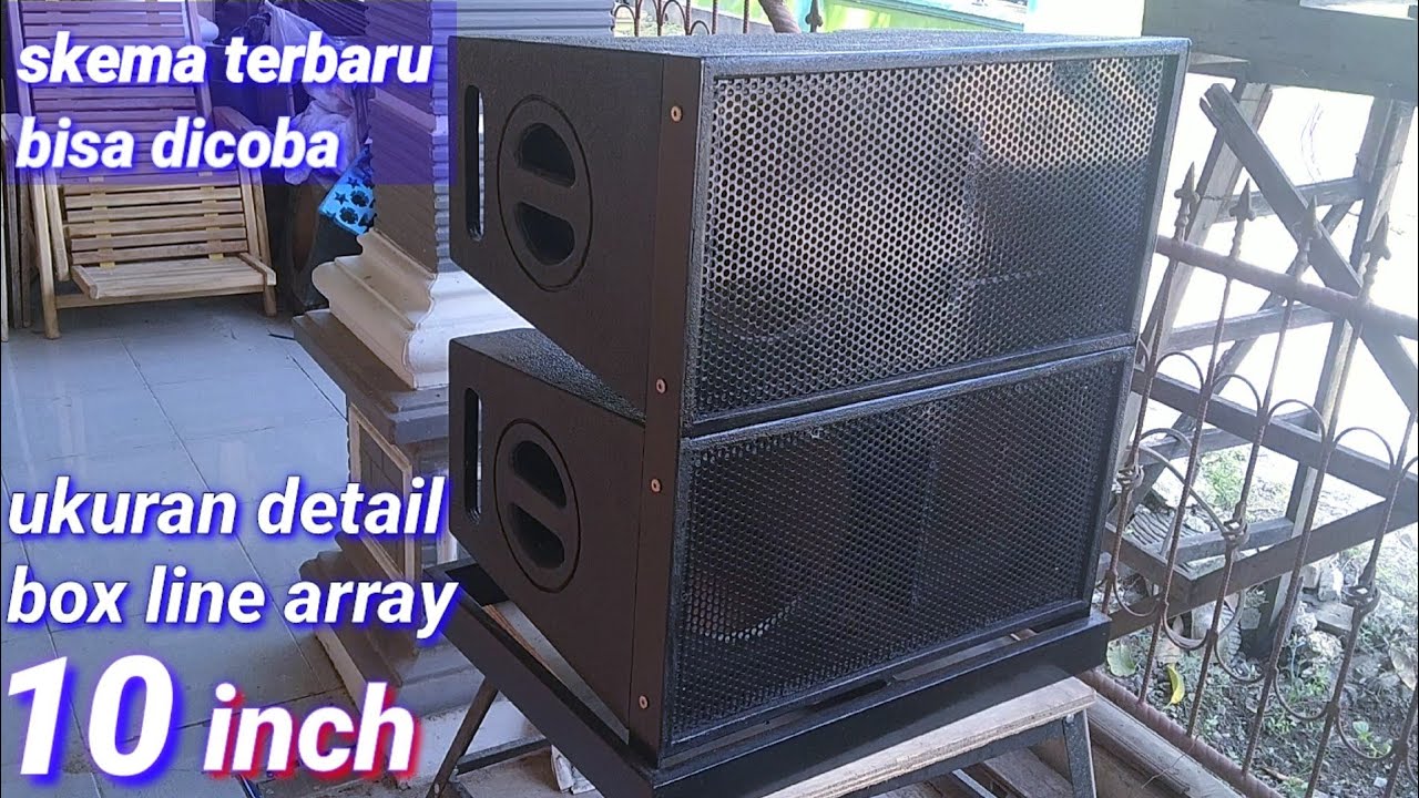 TERBARU‼️ SKEMA UKURAN BOX LINE ARRAY 10 INCH