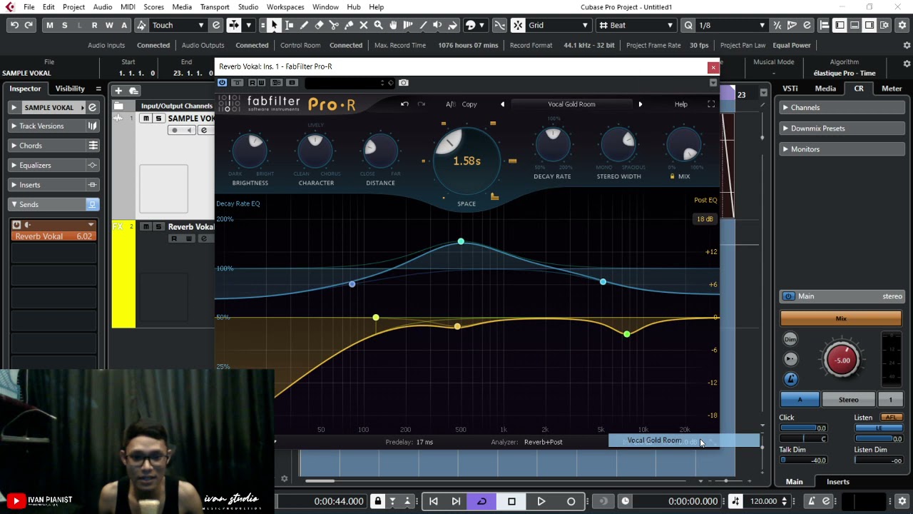 Trik Mixing Vokal Menggunakan Side Chain Reverb | #ivanstudiowebcam