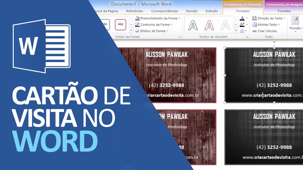Como Criar Cartão de Visita no Word (Fácil e Profissional)