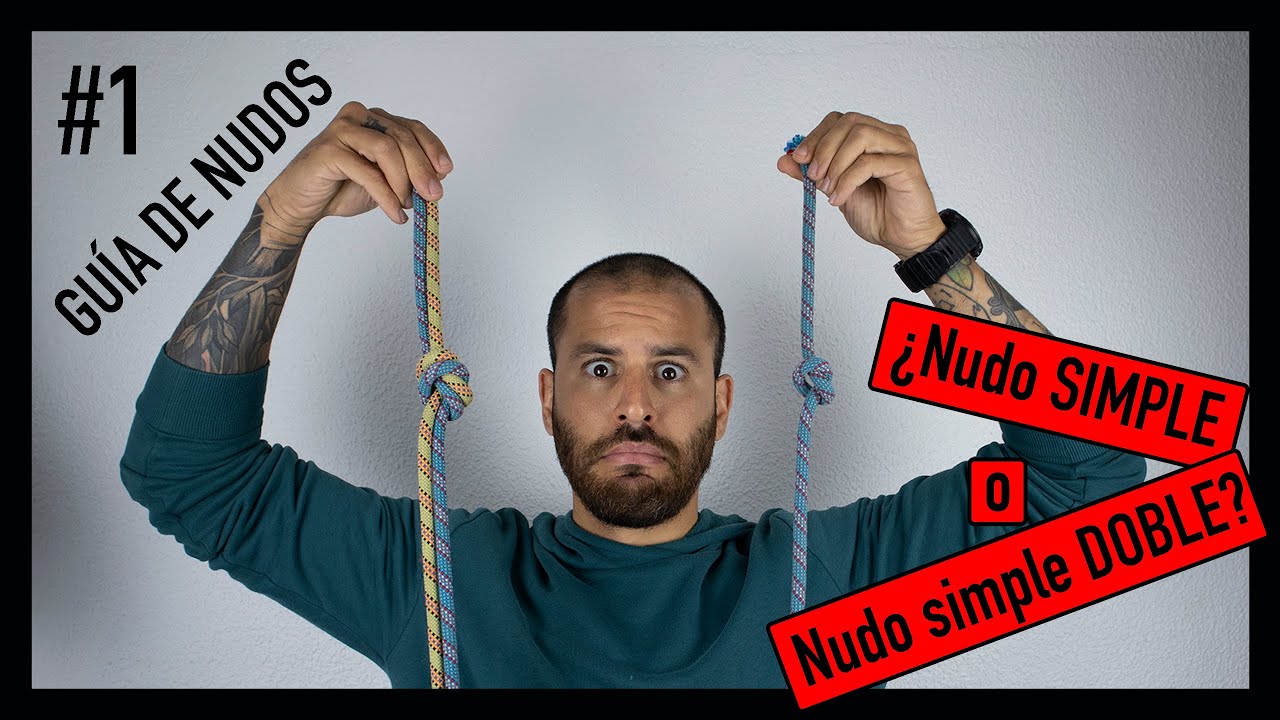 ✅ Nudo SIMPLE y Nudo simple DOBLE 👍 #01 Gu&iacute;a de NUDOS 🤓