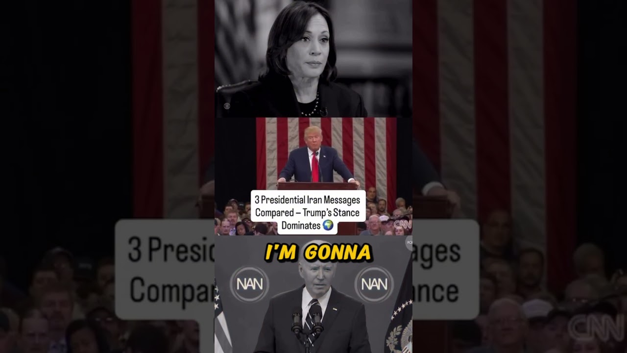 Joe Rogan Reacts to The Stark Contrast Between Harris, Biden, and Trump on Iran #shorts