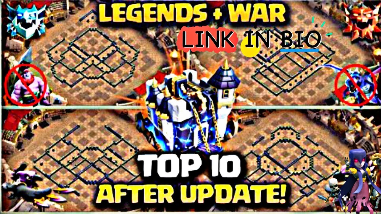 AFTER UPDATE ! NEW ANTI THROR BASES ! All BASES ARE TOXIC . ALL LEGEND + WAR BASES CLASH OF CLAN 🔥😱