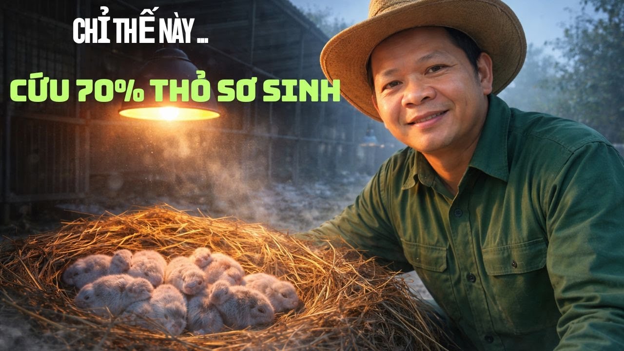 T15 Chỉ thế này cứu 70% thỏ sơ sinh