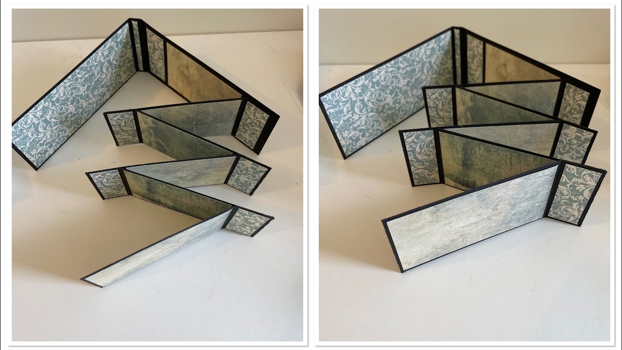 tuto album zigzag facile avec chutes de papiers