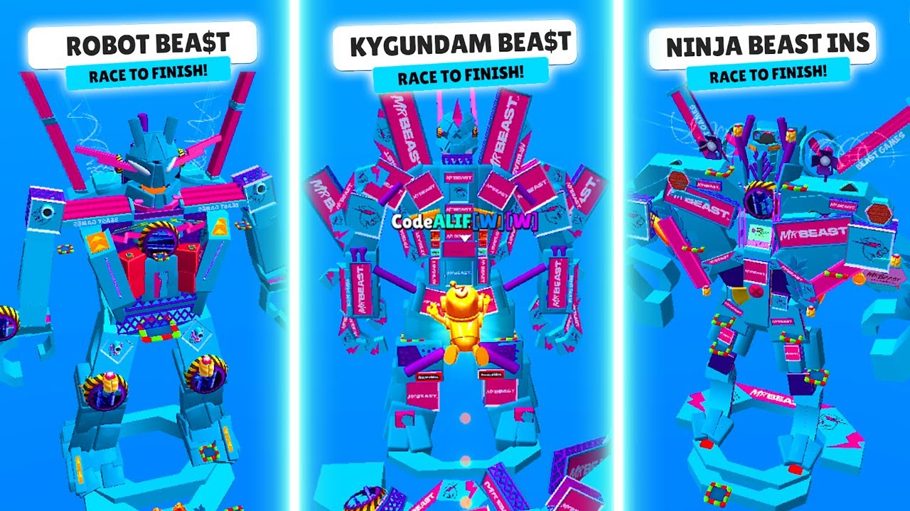 OMG ROBOT TRANSFORMER BEAST! TOP 7 NEW MRBEAST WORKSHOP PARKOUR MAPS IN STUMBLE GUYS
