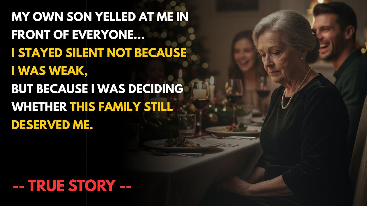 My Son Yelled at Me in Front of 25 People at Christmas Dinner  | What I Did Next Changed Everything