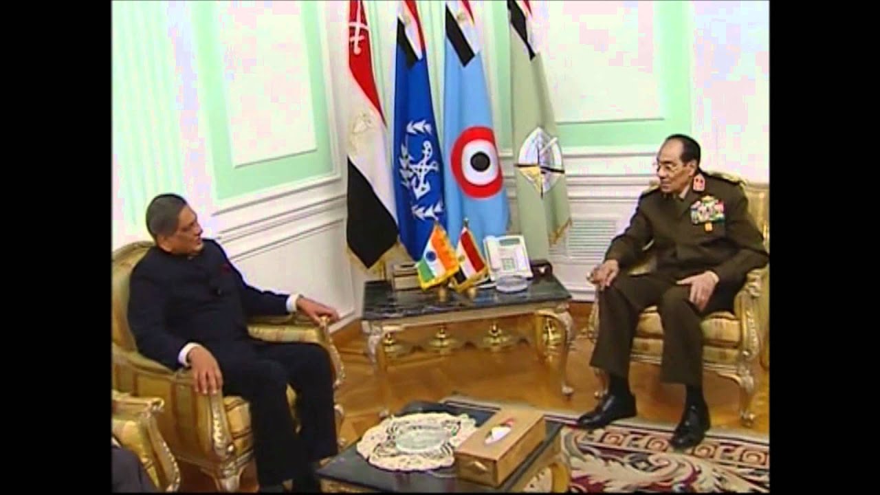 EAM meeting with Field Marshall Mohamed Hussein Tantawi