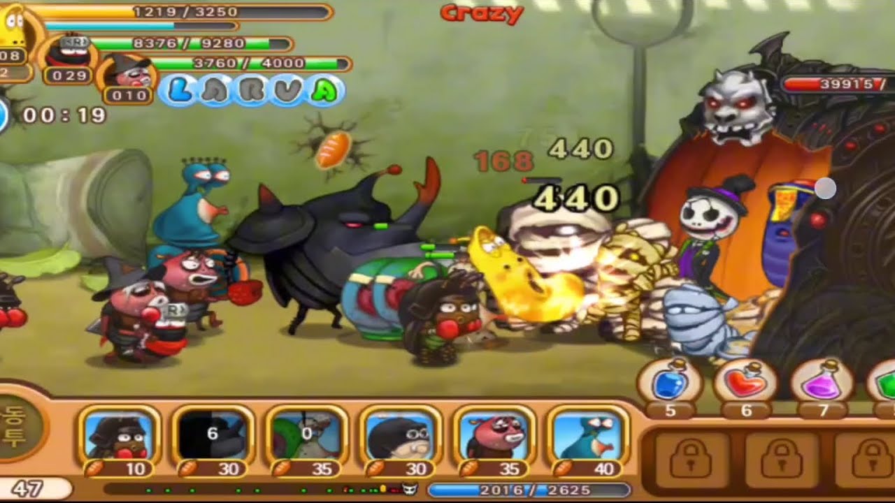 라바히어로즈 라벤져스 Larva Heroes - Lavengers Gameplay Episode 1-1 ~ 1-10