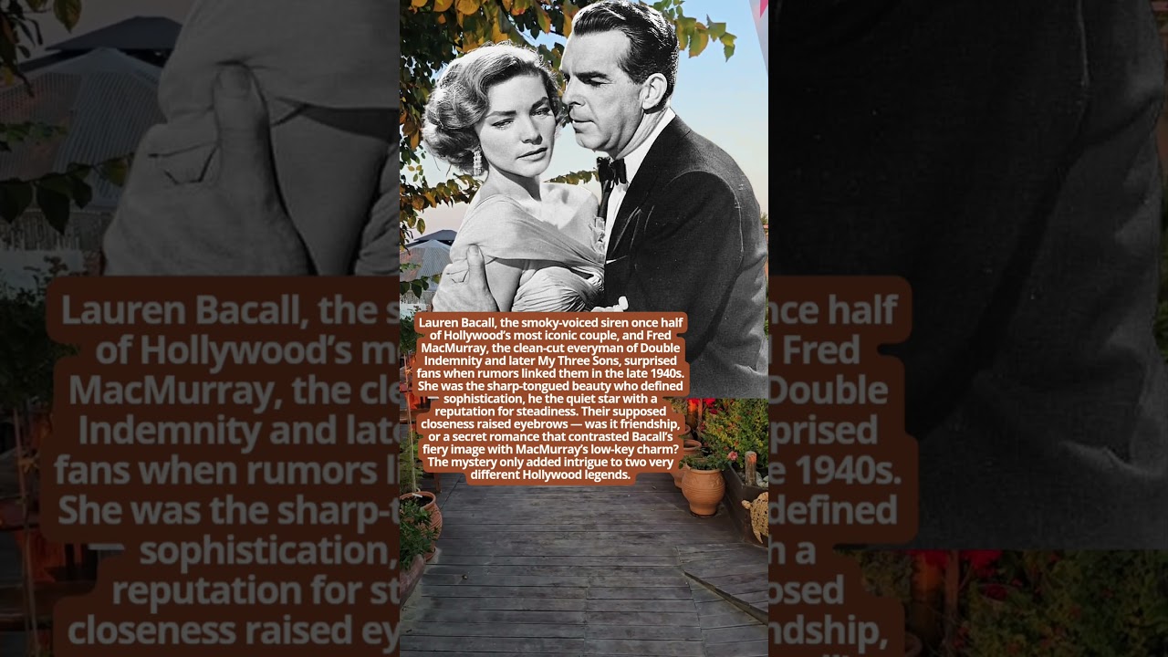 Lauren Bacall and Fred MacMurray Glamour Meets the Everyman   #cowboys #hollywood  #duet  #vintage