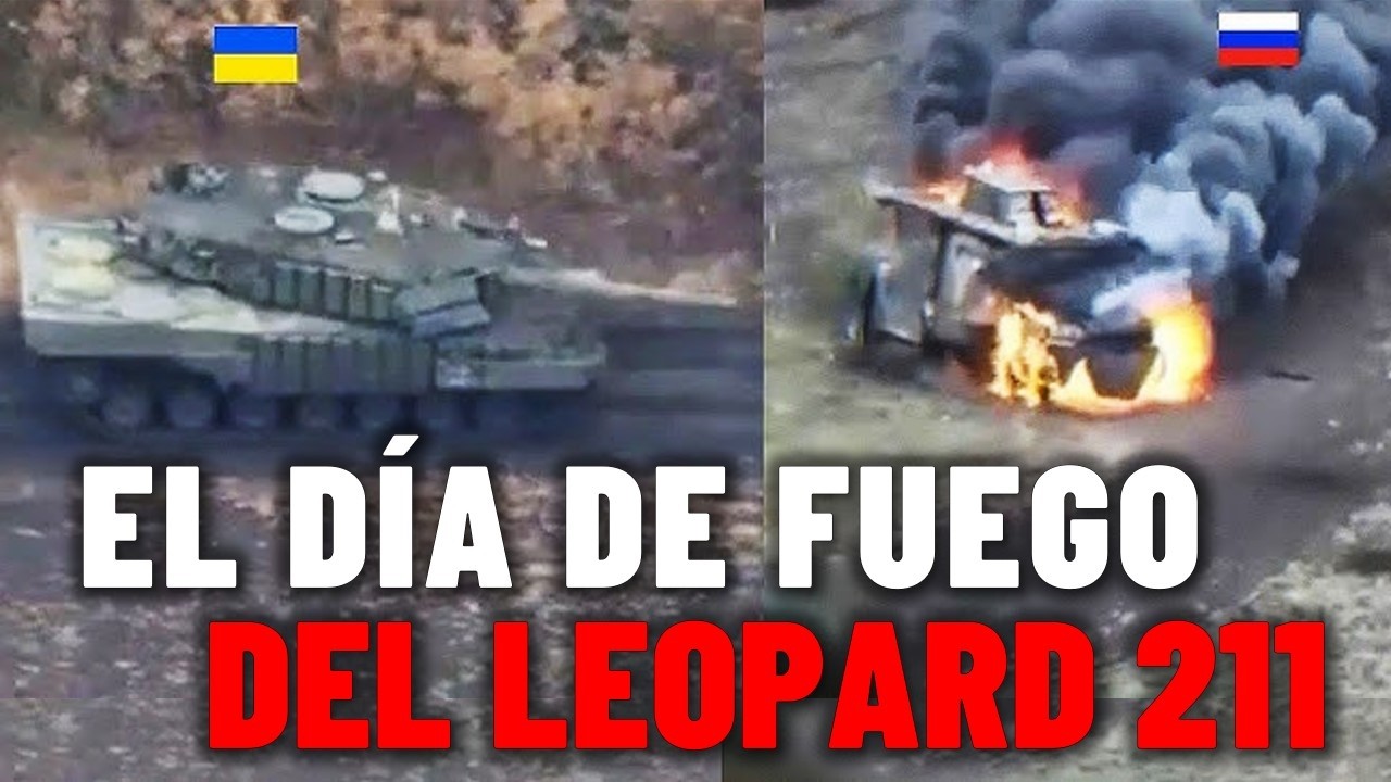🔥Así FRENÓ Ucrania un asalto ruso con un Leopard 2A4 español