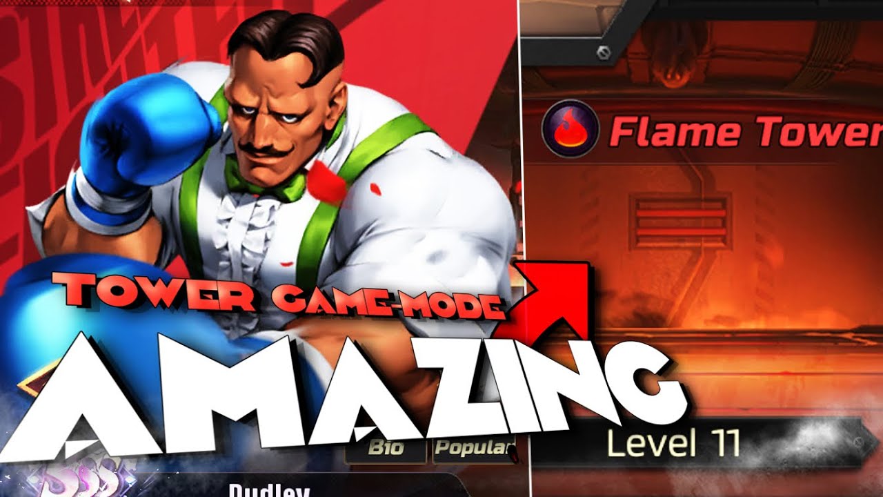 I LOVE THIS GAME-MODE!!! FLAME TOWER RUN LEVEL 1-10!! (Street Fighter Duel)