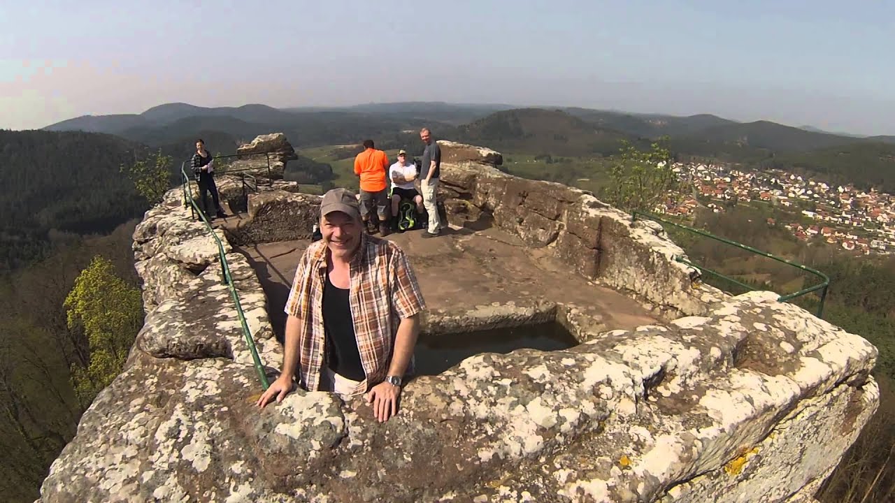 Burgruine Drachenfels & Heidenpfeiler, Busenberg : FPV Flug mit TBS-Discovery