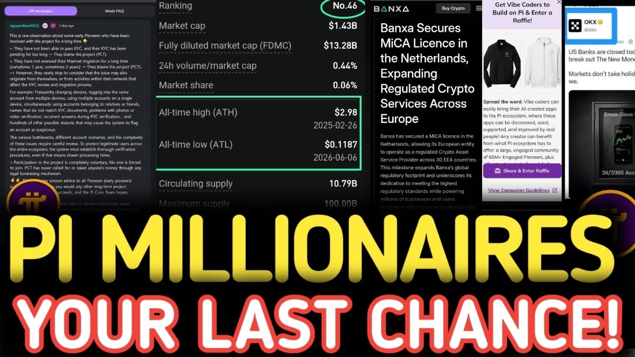 НОВОСТИ PI NETWORK: МЕЙННЕТ PI COIN, задержки KYC, лицензия MiCA &mdash; КОГДА ВЫРАСТЕТ ЦЕНА PI COIN