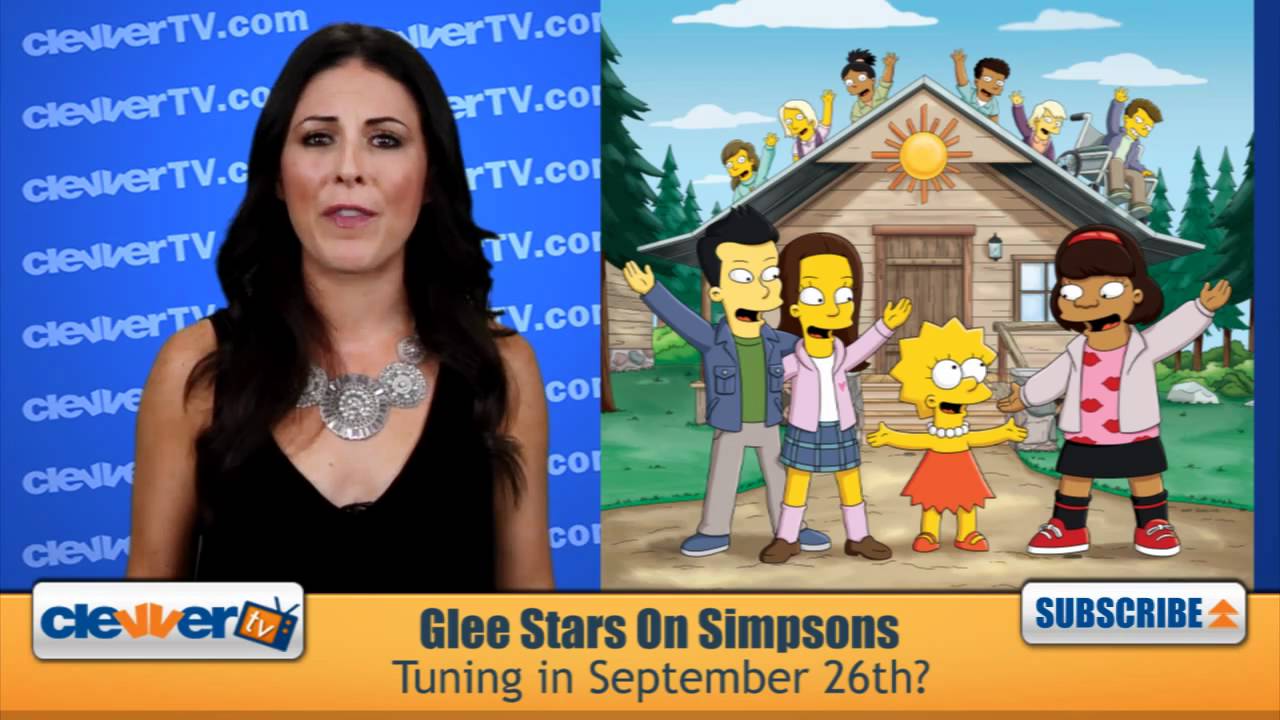 Glee Stars Appearing On The Simpsons Premiere