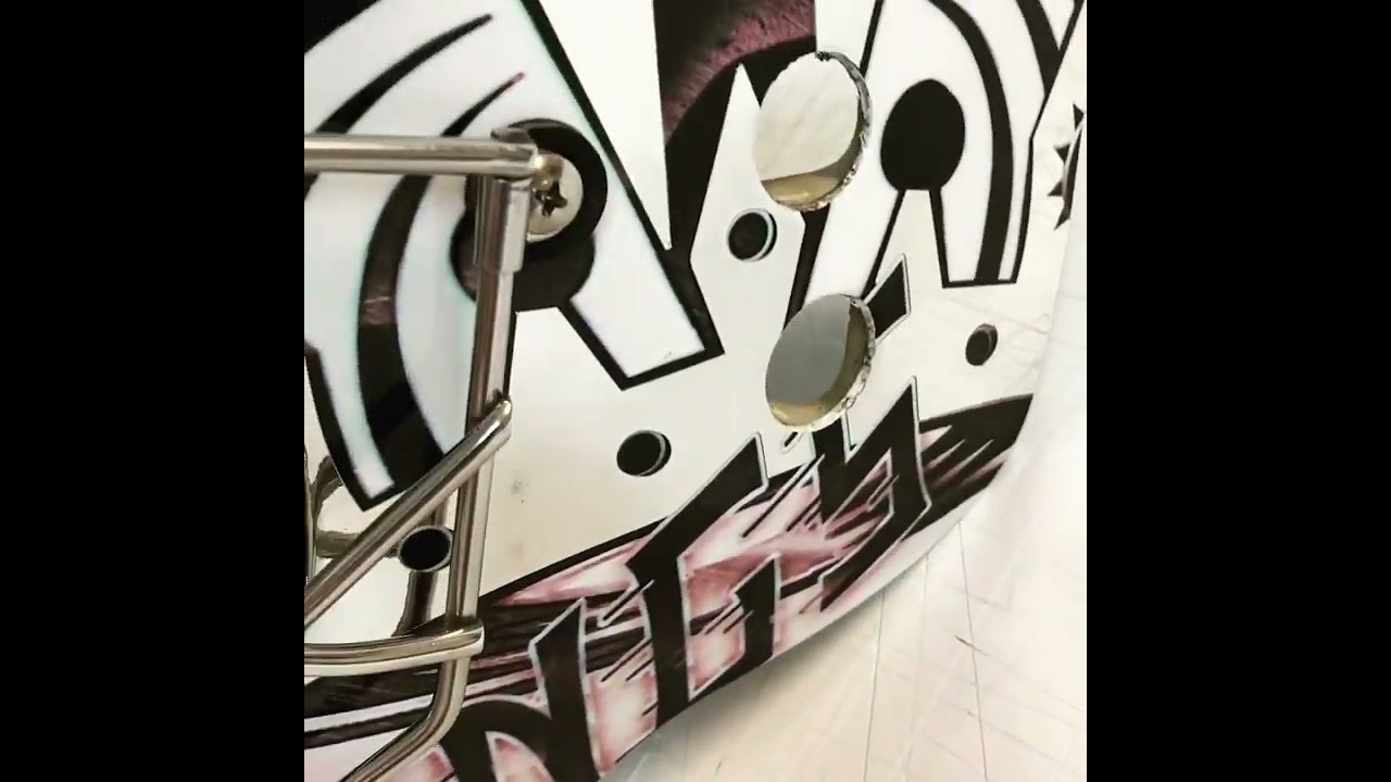 Los Angeles Jr. Kings Goalie Mask Custom Vinyl Wrap