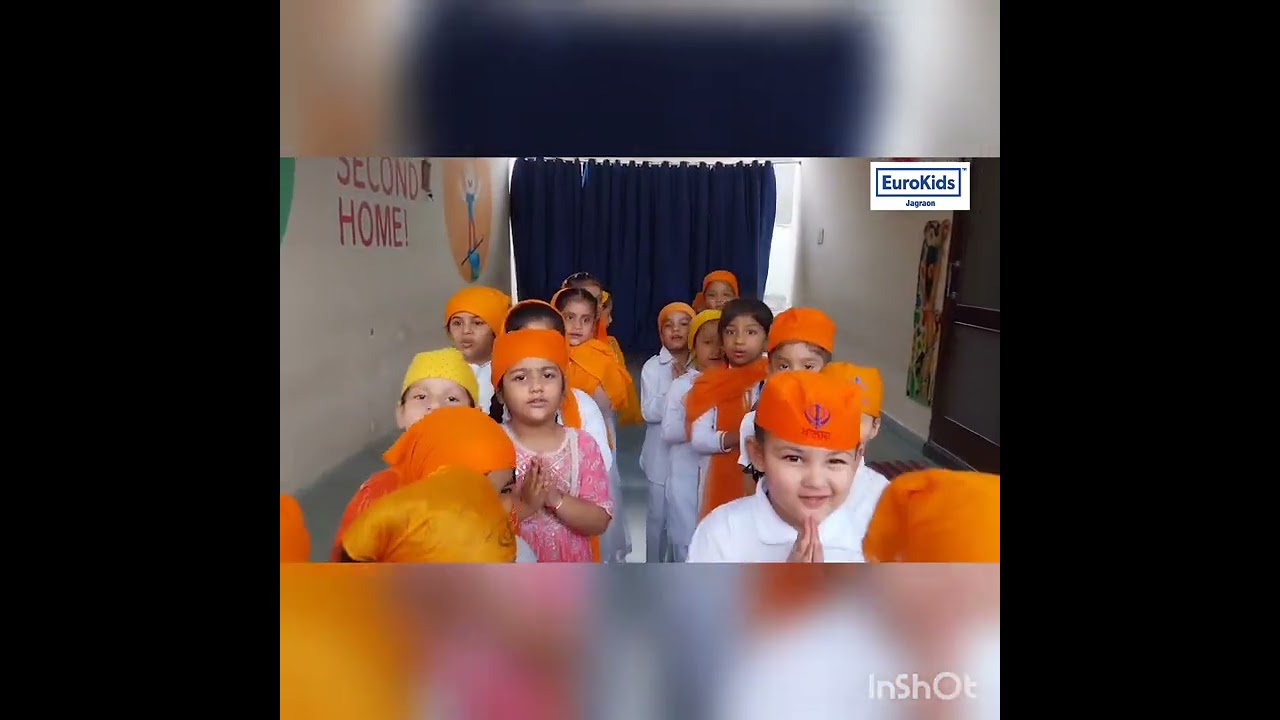 Gurpurab celebration in pre school Jagraon.