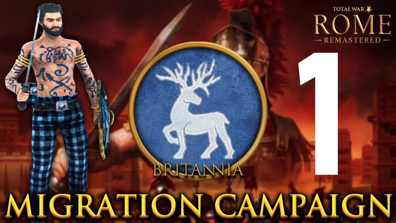 Total War Rome Remastered - Britannia Migration Campaign #1 - Invasion of Spain & Chased by Pirates