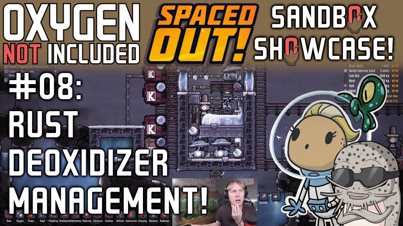 How To Use Rust Deoxidizers In ONI: Spaced Out! Sandbox Showcase #8