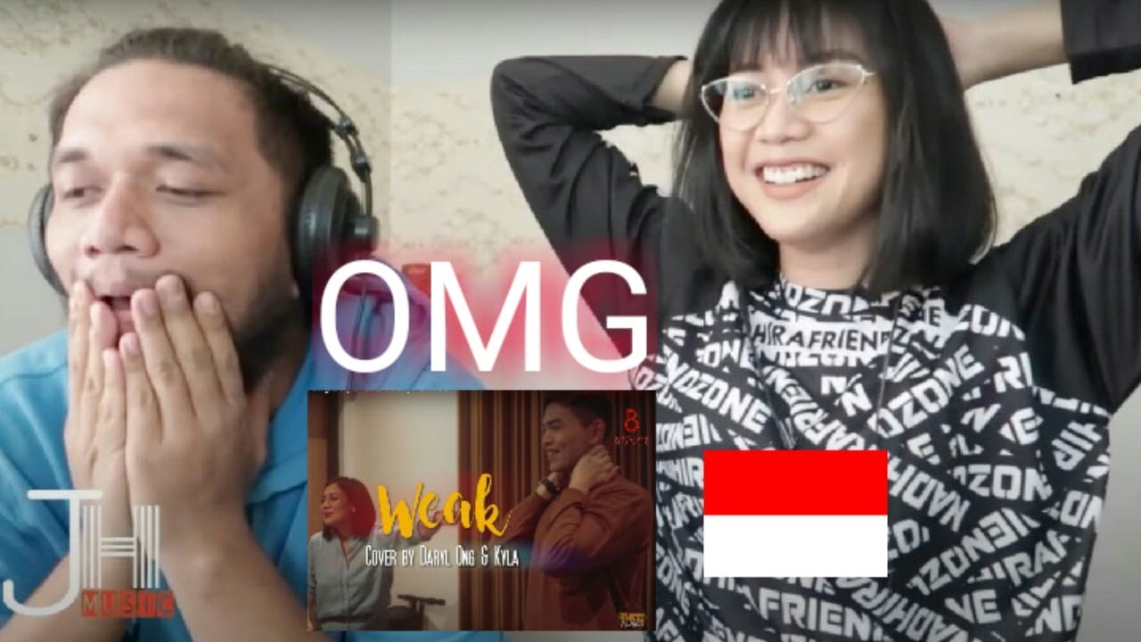 Weak (cover) Darryl Ong & Kyla REACTION. OMG They sing perfectly crazy !!! with Nadhira Suryadi
