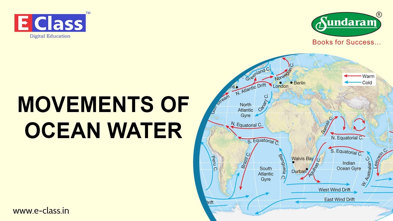 Sundaram Eclass Geography concepts (7-8th grade) : Movements of Ocean Water