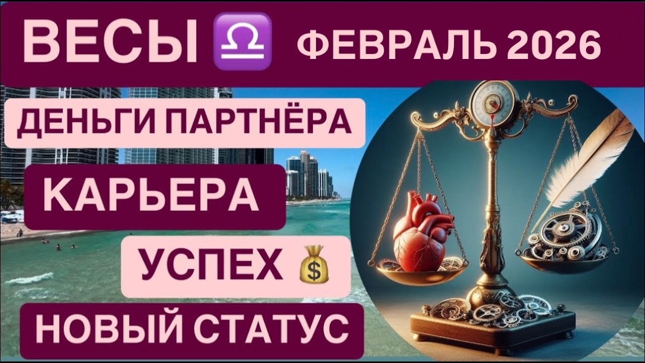Весы астропрогноз февраль 2026 социальные связи новые возможности ♎️Гороскоп весы февраль 2026