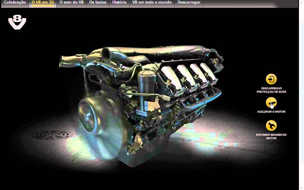 Scania V8 som do motor original