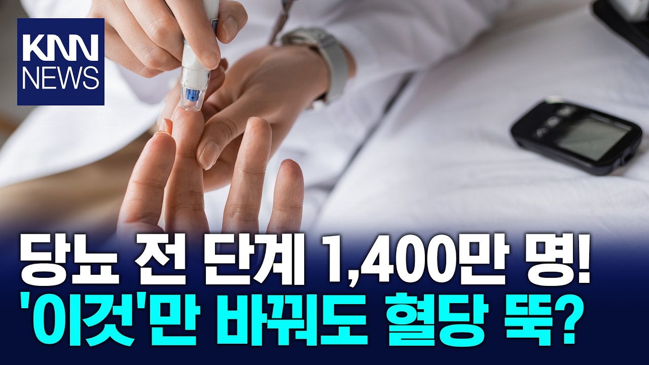 성인 약 41%가 당뇨 전 단계? '이것'만 잘 지켜도 막을 수 있다 / KNN