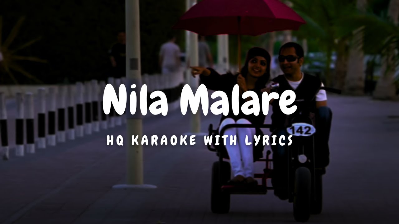 Nilaa Malare Karaoke with Lyrics | High Quality | Diamond Necklace | Let'S Sing | Vidyasagar |