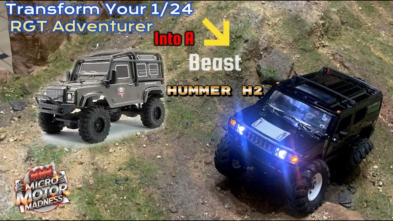 Custom 1/24 Scale #Hummer H2 RC #Crawler Build | Walmart Toy and #RGT Adventurer to Crawler Beast!