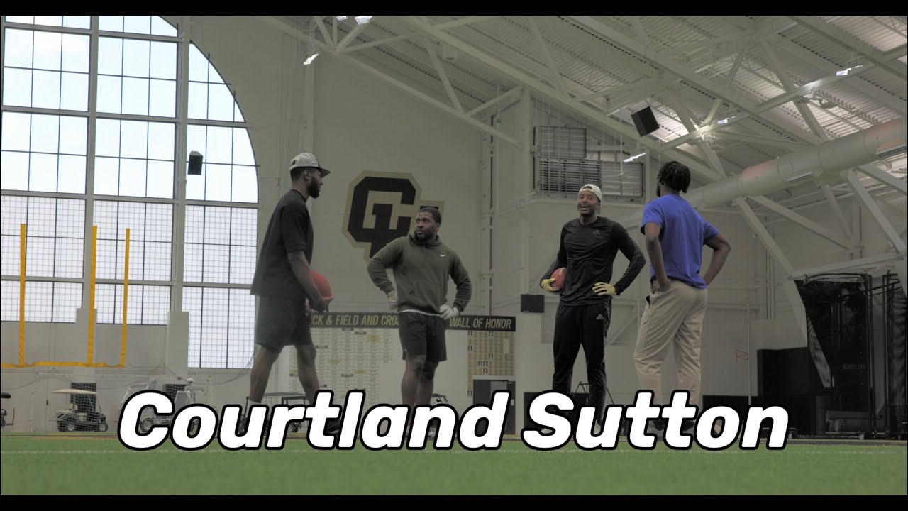 Shedeur Sanders Works Out With Courtland Sutton From the Denver Broncos