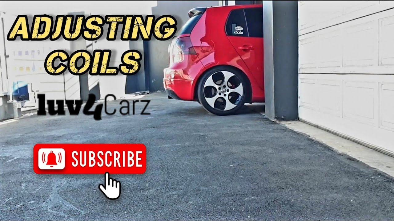 How to adjust JOM Blueline Coilovers  mk5 gti