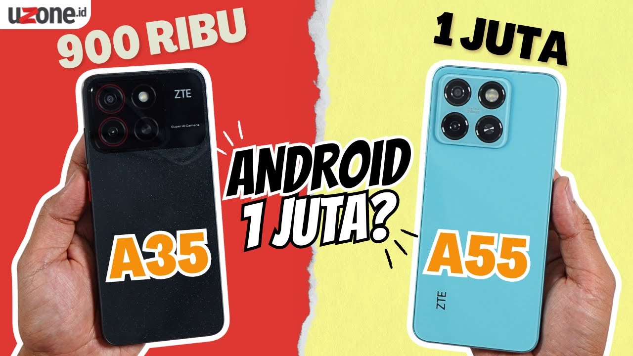 UNBOXING ZTE BLADE A35 & A55, SMARTPHONE ENTRY LEVEL CUMA 1 JUTA #ztebladea55 #ztebladea35
