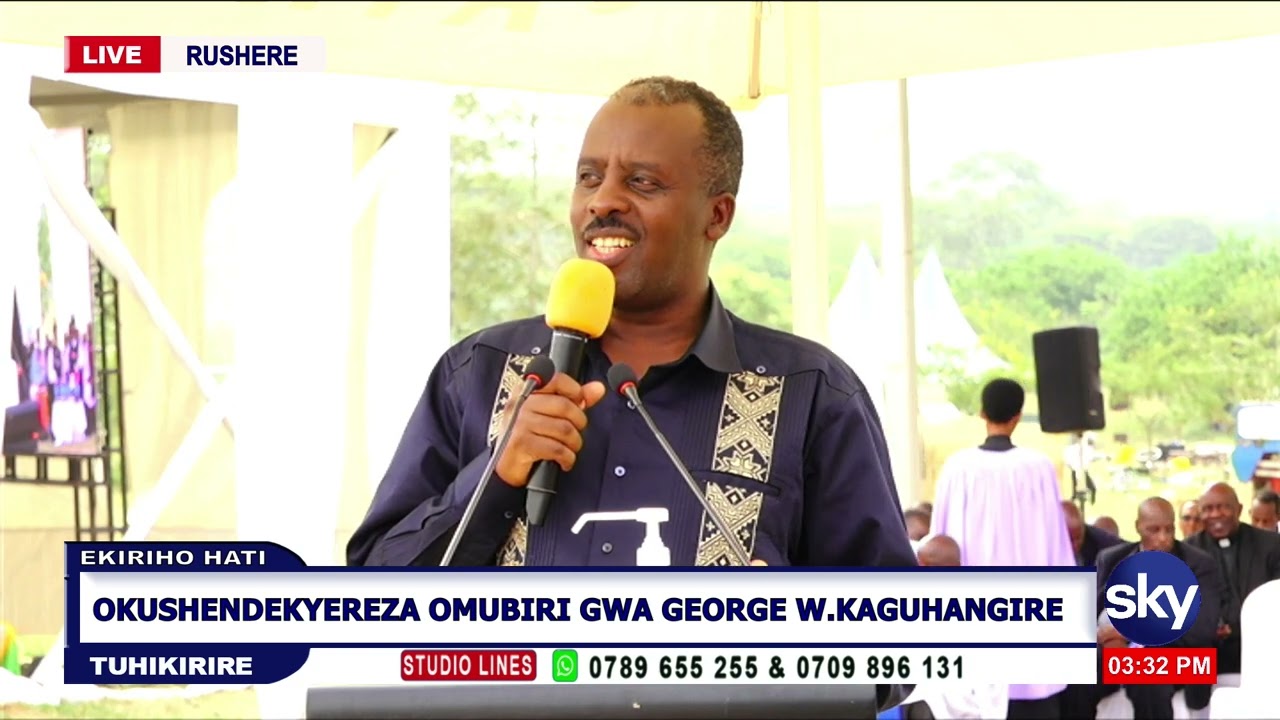 Gen. David Muhoozi ahakuziika kw' ishe wa Lt.Gen James Mugira omuri Rushere!