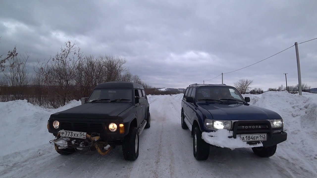 Toyota Land Cruiser 80 против Nissan Safari Y60 Offroad
